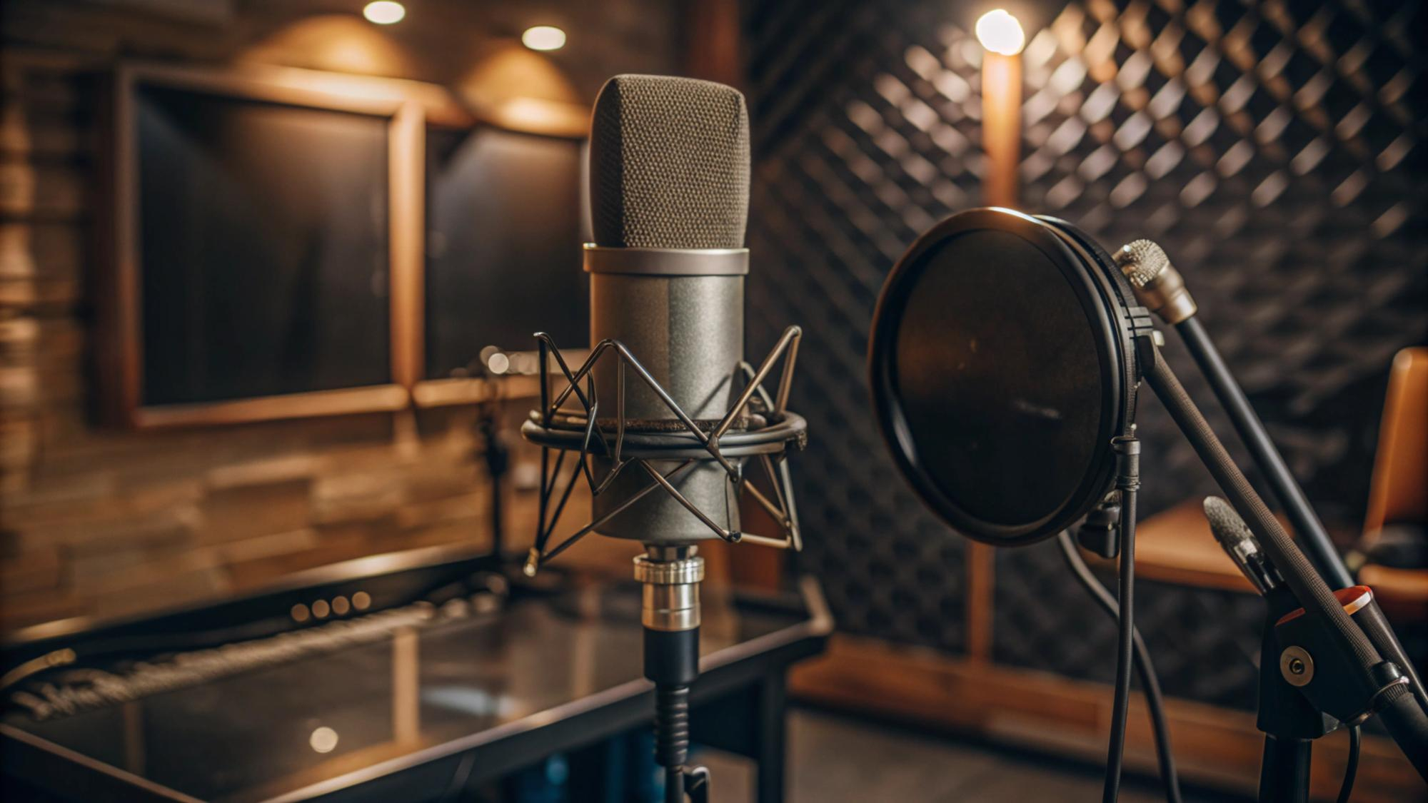 Konnect Studios — podcast desk setup